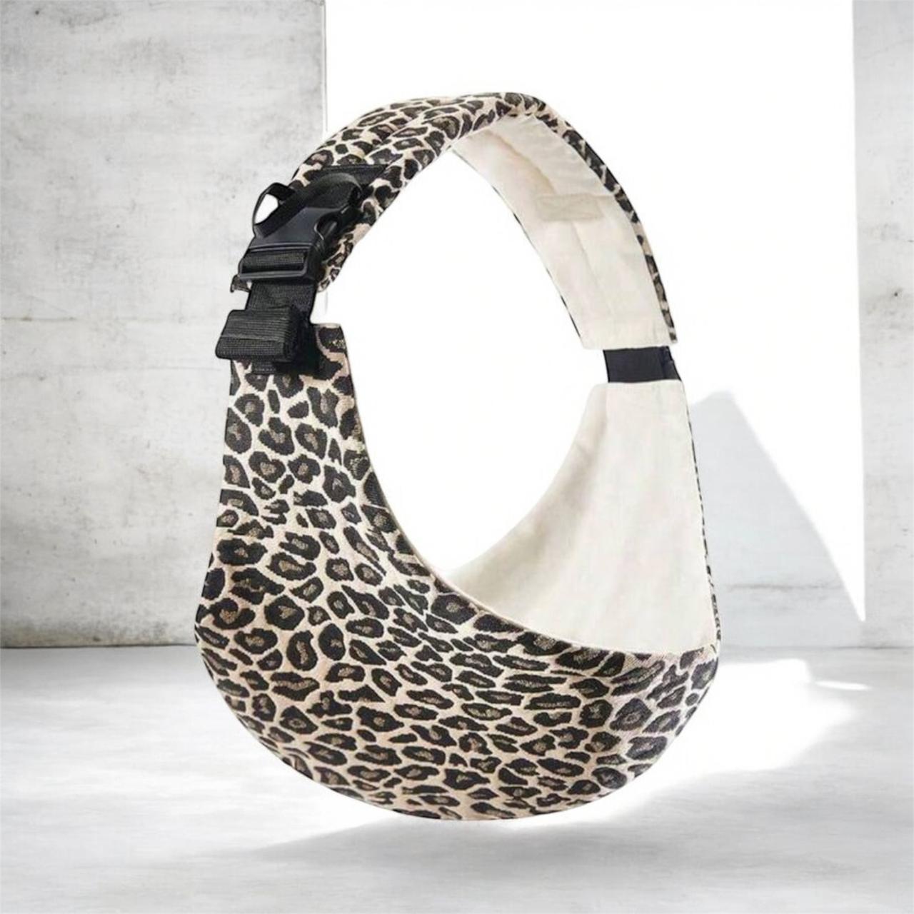 Leopard-Print Hand Free Baby Carrier